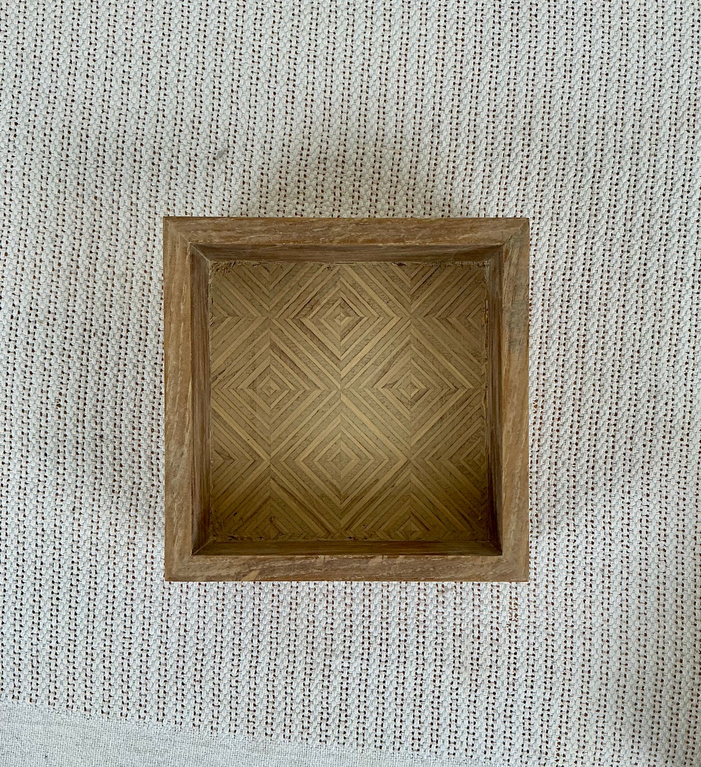 Set of 4 White Oak Geometric Boxes | Handmade Oak Decorative Storage Set | Modern Rustic Catchall Boxes | Sculptural Wood Decor | THE BASICS BY CGP