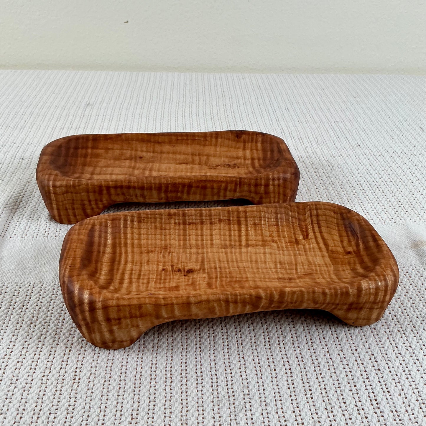 Curly Maple Hand-Carved Tray (7”)