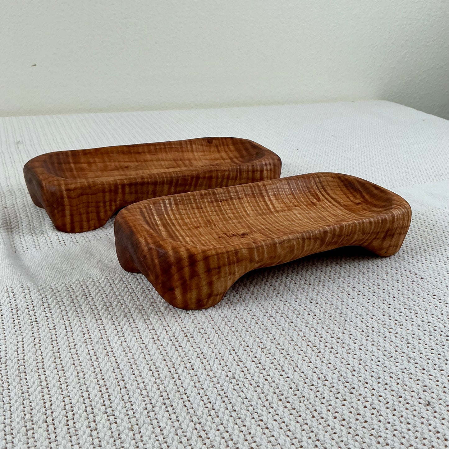Curly Maple Hand-Carved Tray (7”)