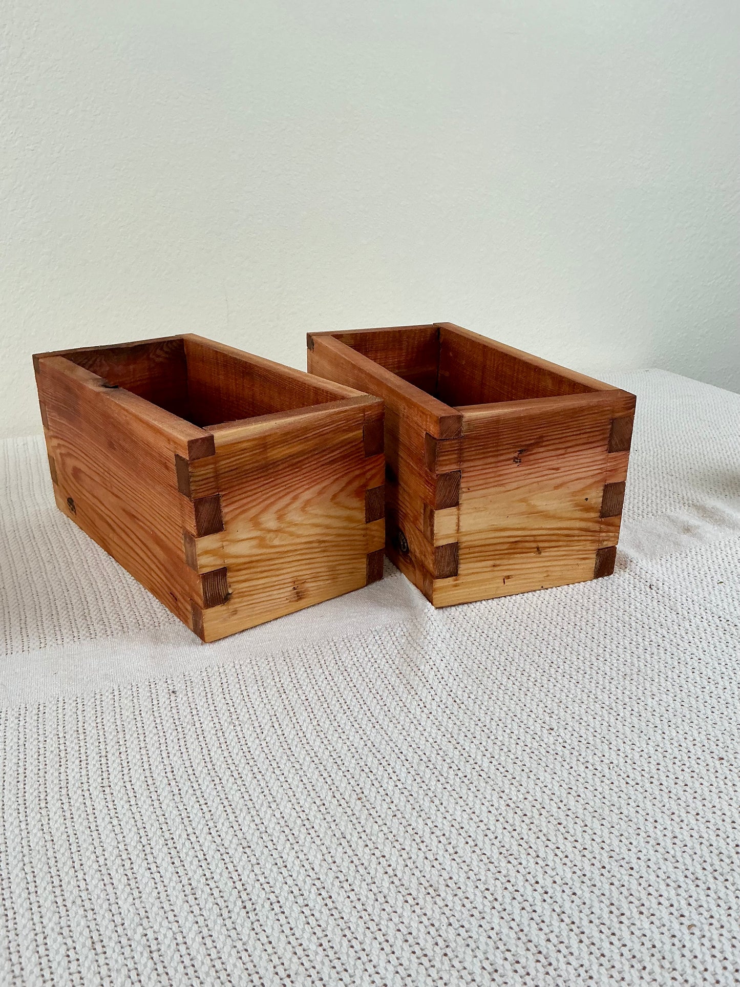 Modern Cedar Planter Box 12x6 Handmade Wooden Herb Planter Indoor Outdoor Rustic Minimalist Garden Box Small Planter