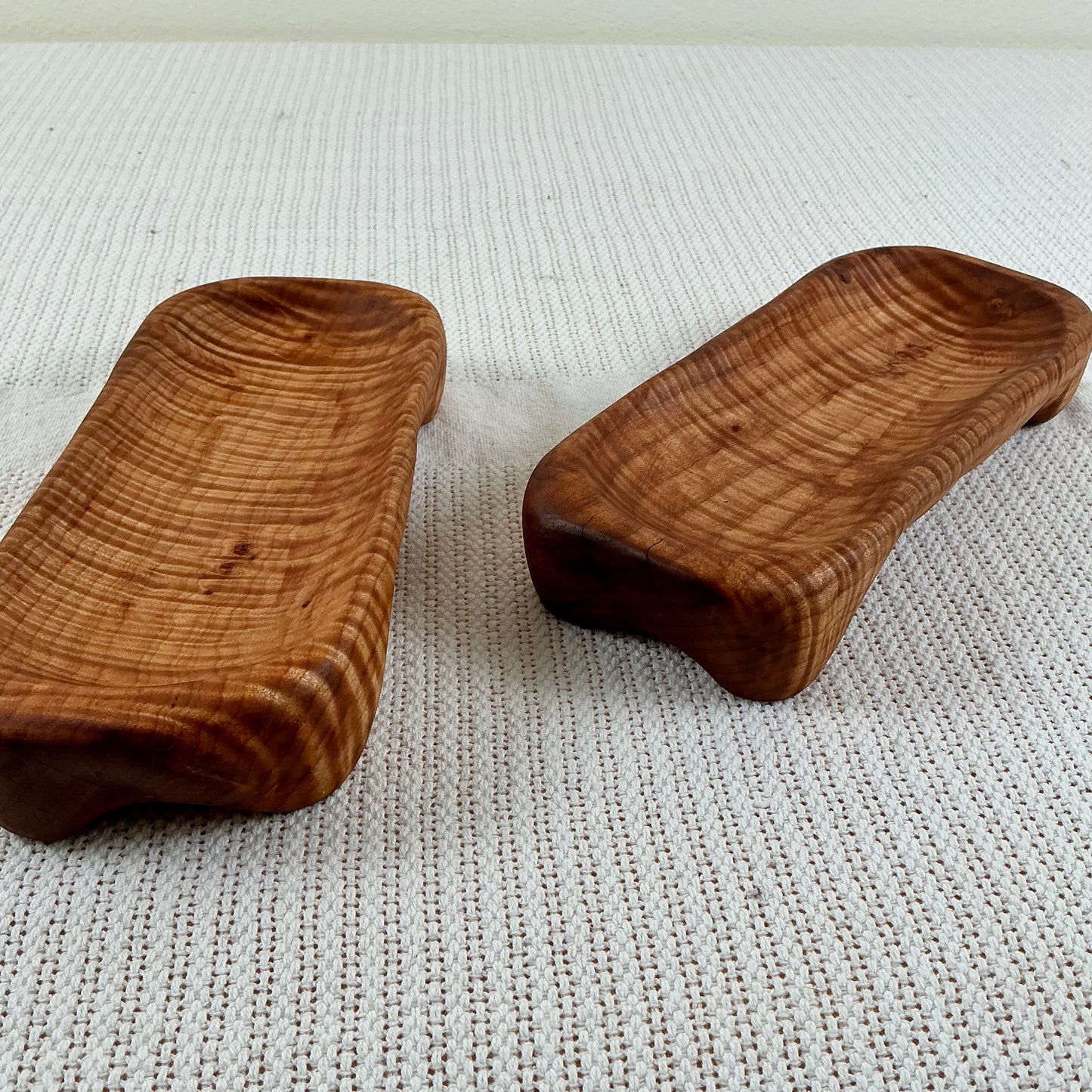 Curly Maple Hand-Carved Tray (7”)