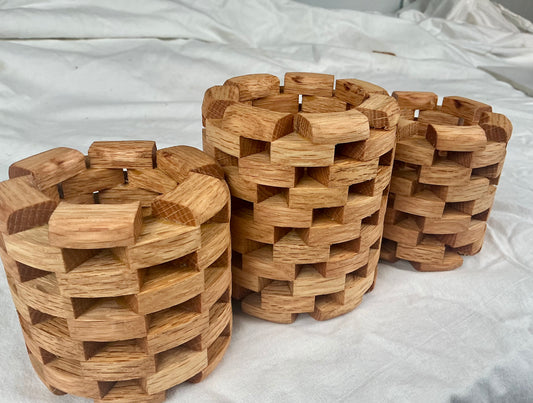 Oak Candle Holder