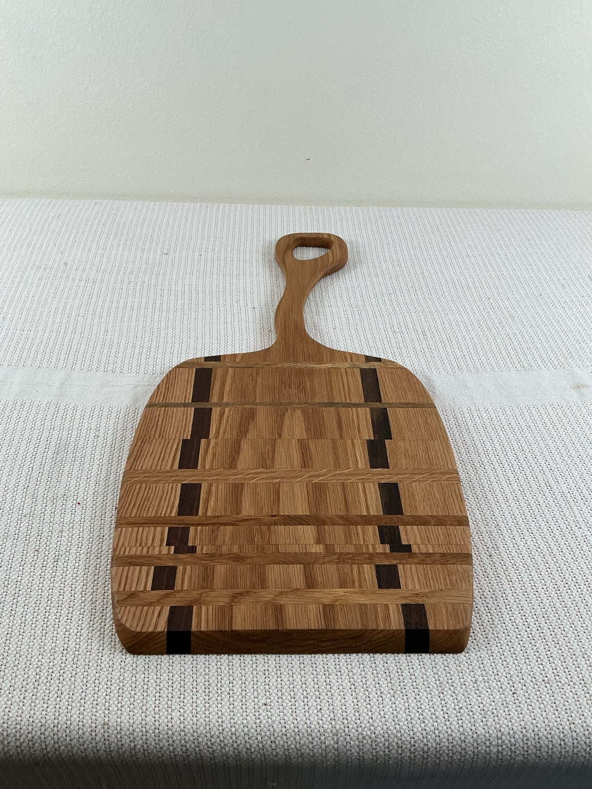 Glitch Grain Mixed Hardwood Bread Peel / Serving Board