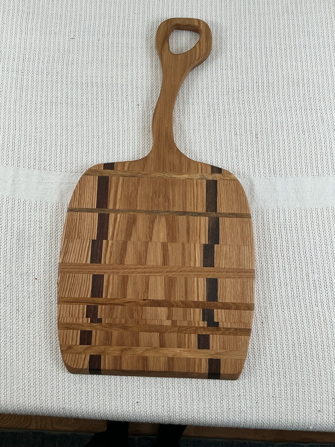Glitch Grain Mixed Hardwood Bread Peel / Serving Board